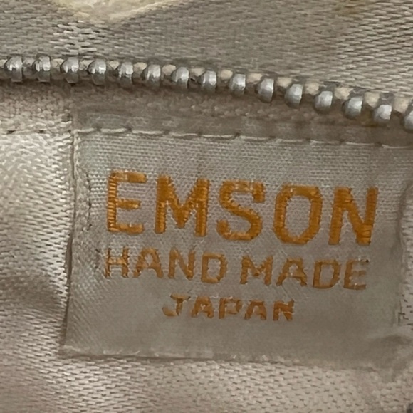 Vintag Emson Japan Hand Made Small Zip Clutch Beaded Purse Off White Ivory - Picture 3 of 13